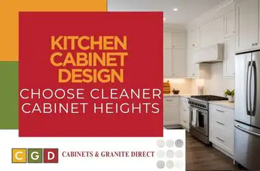 Kitchen Cabinet Design Choose Cleaner Cabinet Heights