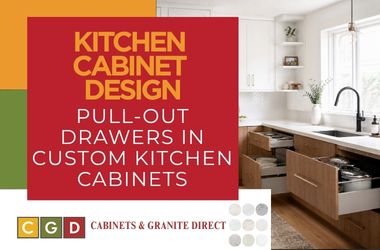 Pull-Out Drawers in Custom Kitchen Cabinets